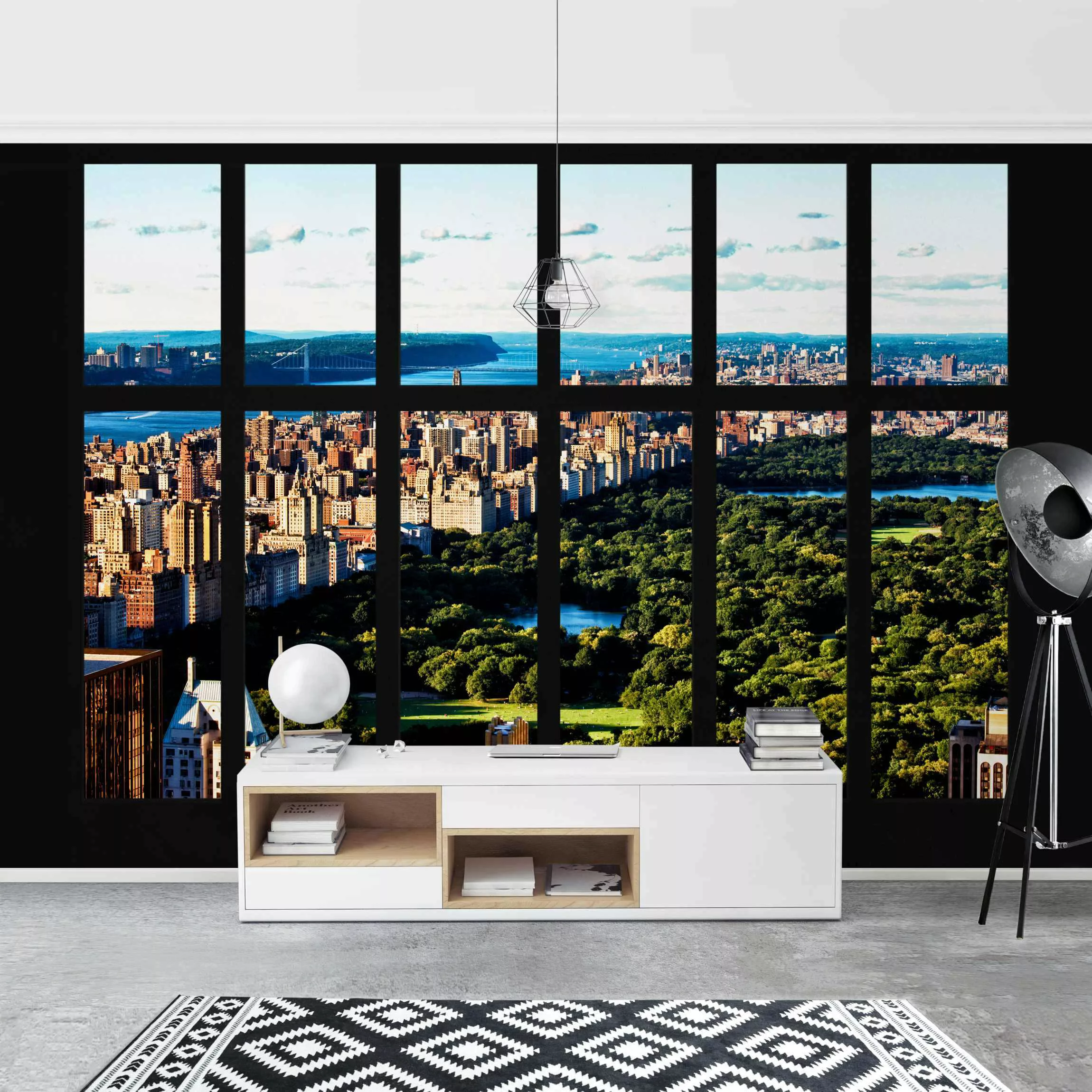 Fototapete Fensterblick New York Central Park günstig online kaufen