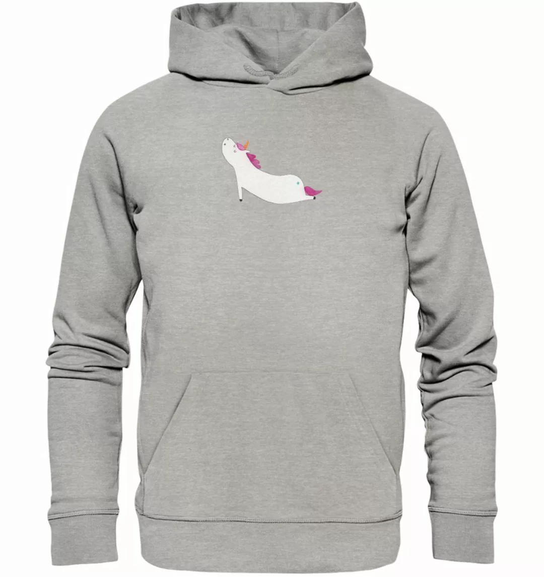 Mr. & Mrs. Panda Hoodie Größe S Einhorn Yoga - Heather Grey - Geschenk, Fra günstig online kaufen