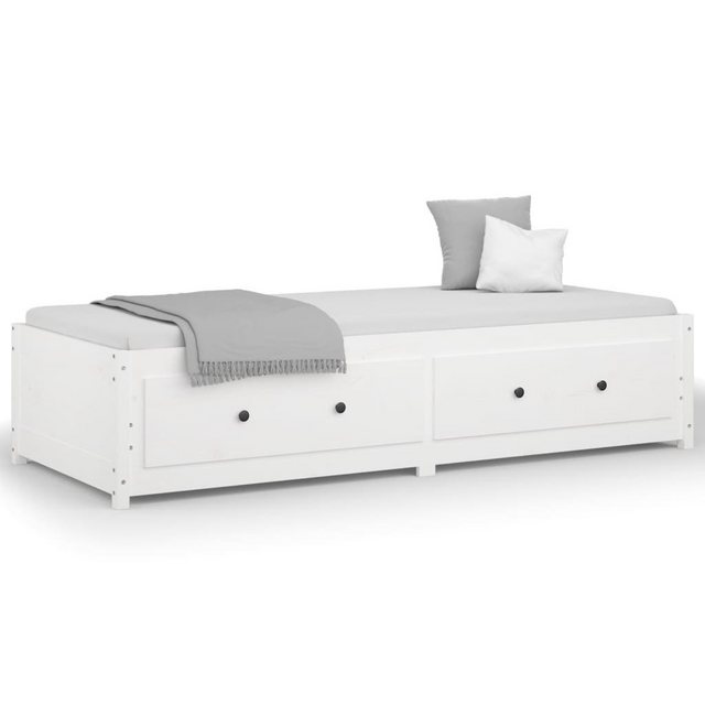 vidaXL Gästebett Gästebett Tagesbett Weiß 90x190 cm 3FT Single Massivholz K günstig online kaufen