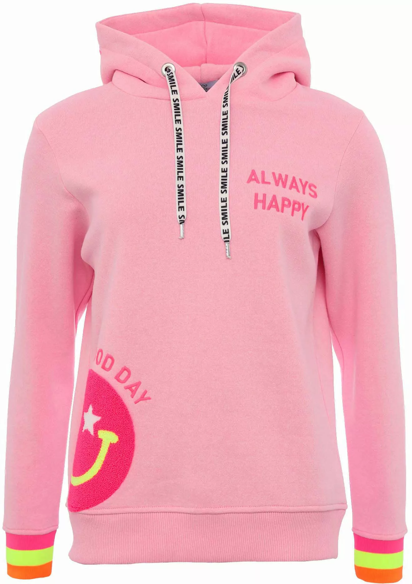 Zwillingsherz Hoodie Always Happy Hoodiebänder mit Aufdruck günstig online kaufen