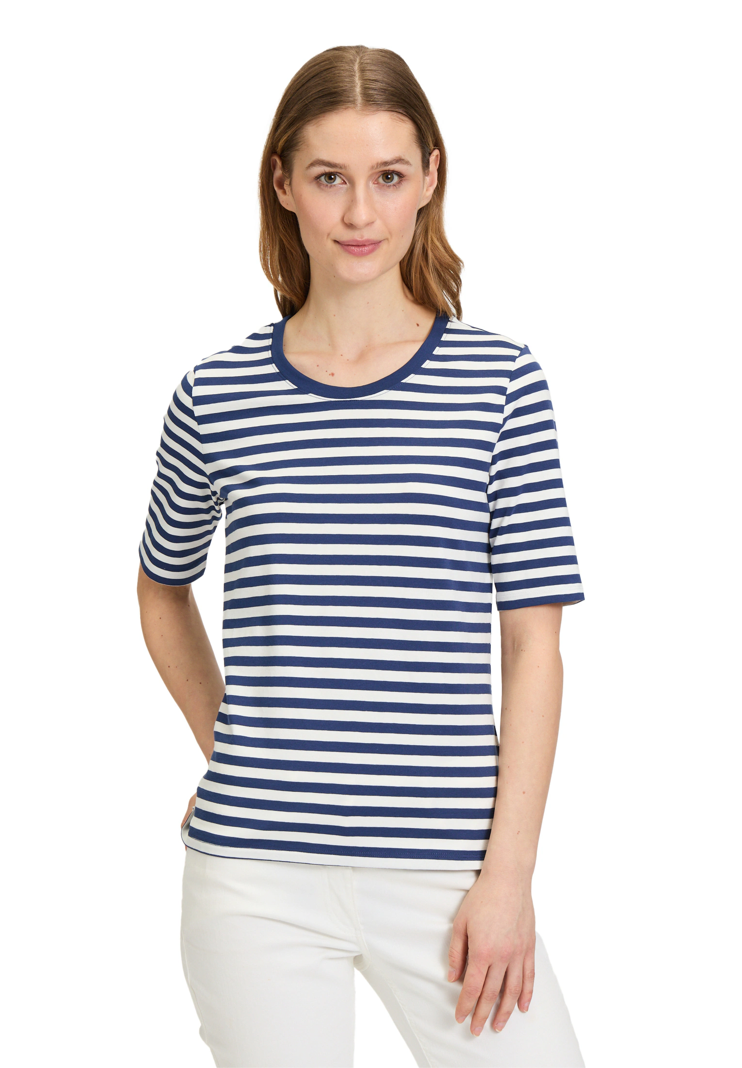 Betty Barclay Kurzarmshirt "Betty Barclay Basic Shirt mit Streifen", Materi günstig online kaufen