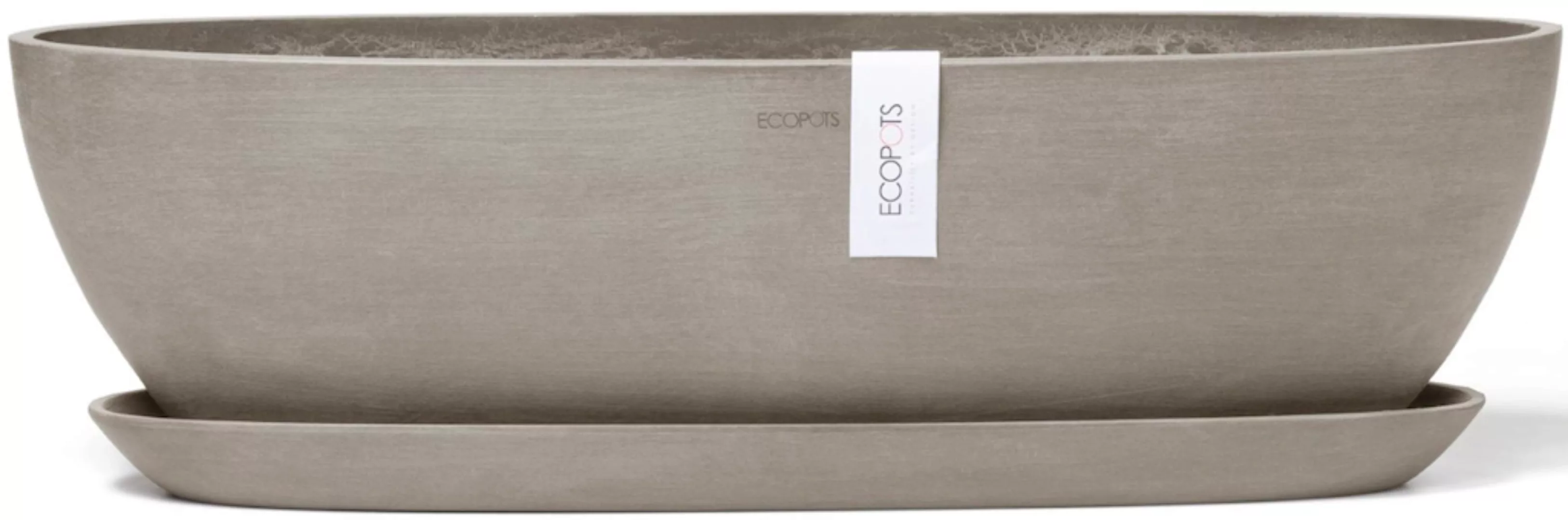 ECOPOTS Blumentopf "Sofia lang 56 Taupe", für innen und außen: frostsicher, günstig online kaufen