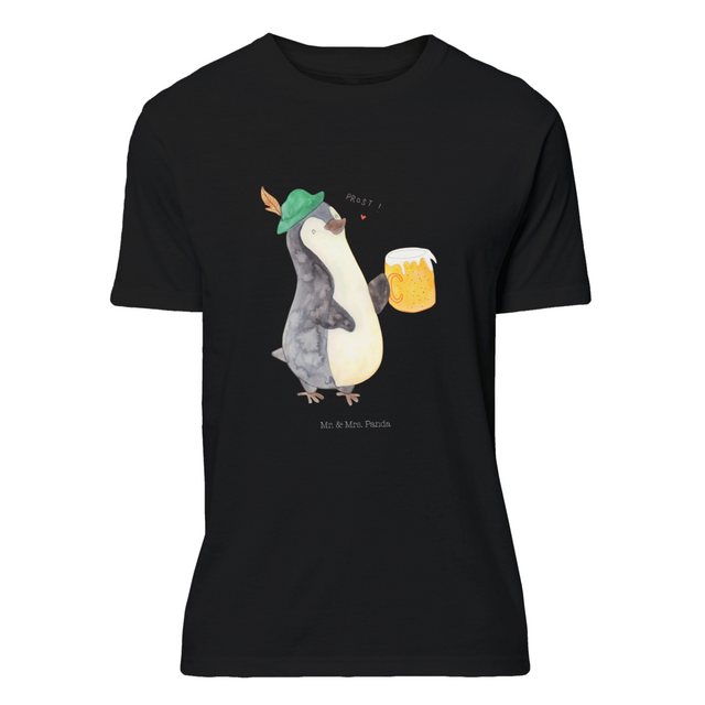 Mr. & Mrs. Panda T-Shirt Pinguin Bier - Schwarz - Geschenk, Feierabend, Pin günstig online kaufen