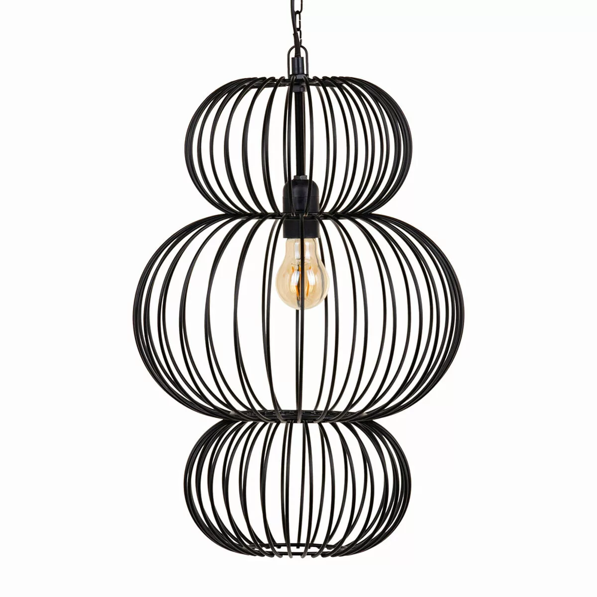 Deckenlampe 34 X 34 X 51 Cm Schwarz Eisen günstig online kaufen