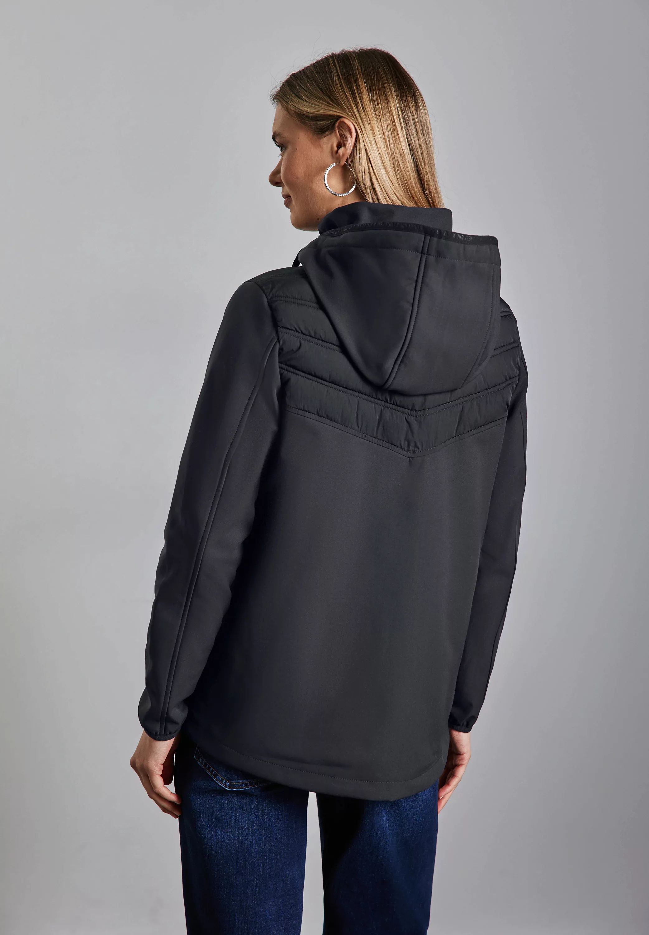 STREET ONE Steppjacke, mit Kapuze, mit Kapuze mit Tunnelzugband günstig online kaufen