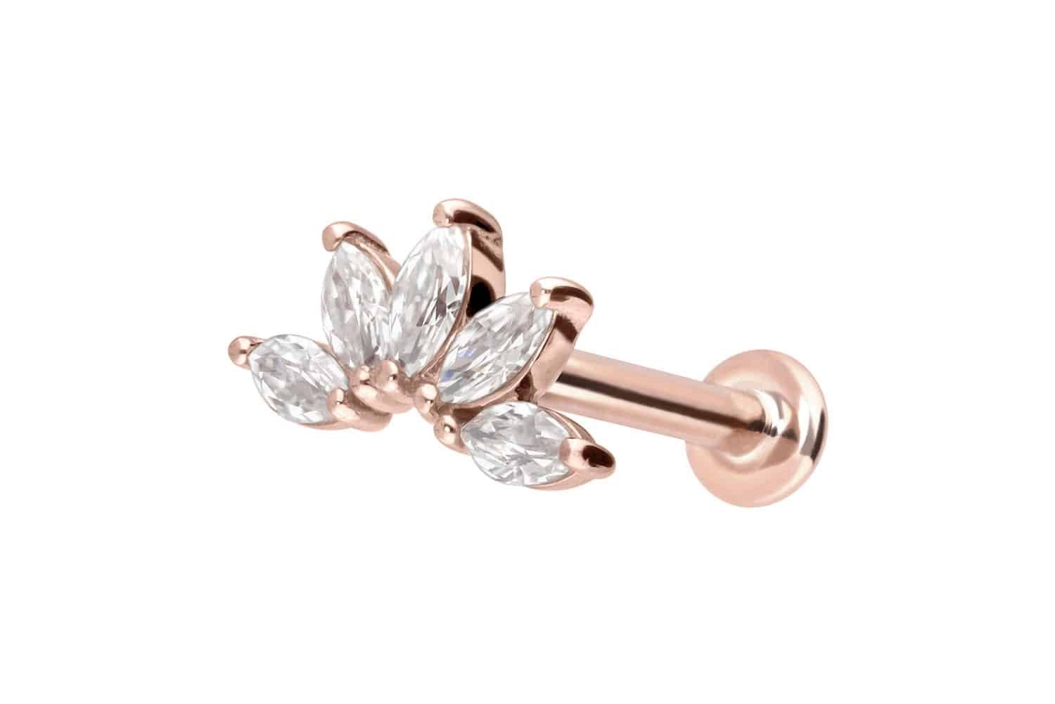 PIERCINGLINE Piercing-Set 14 Karat Gold Labret günstig online kaufen