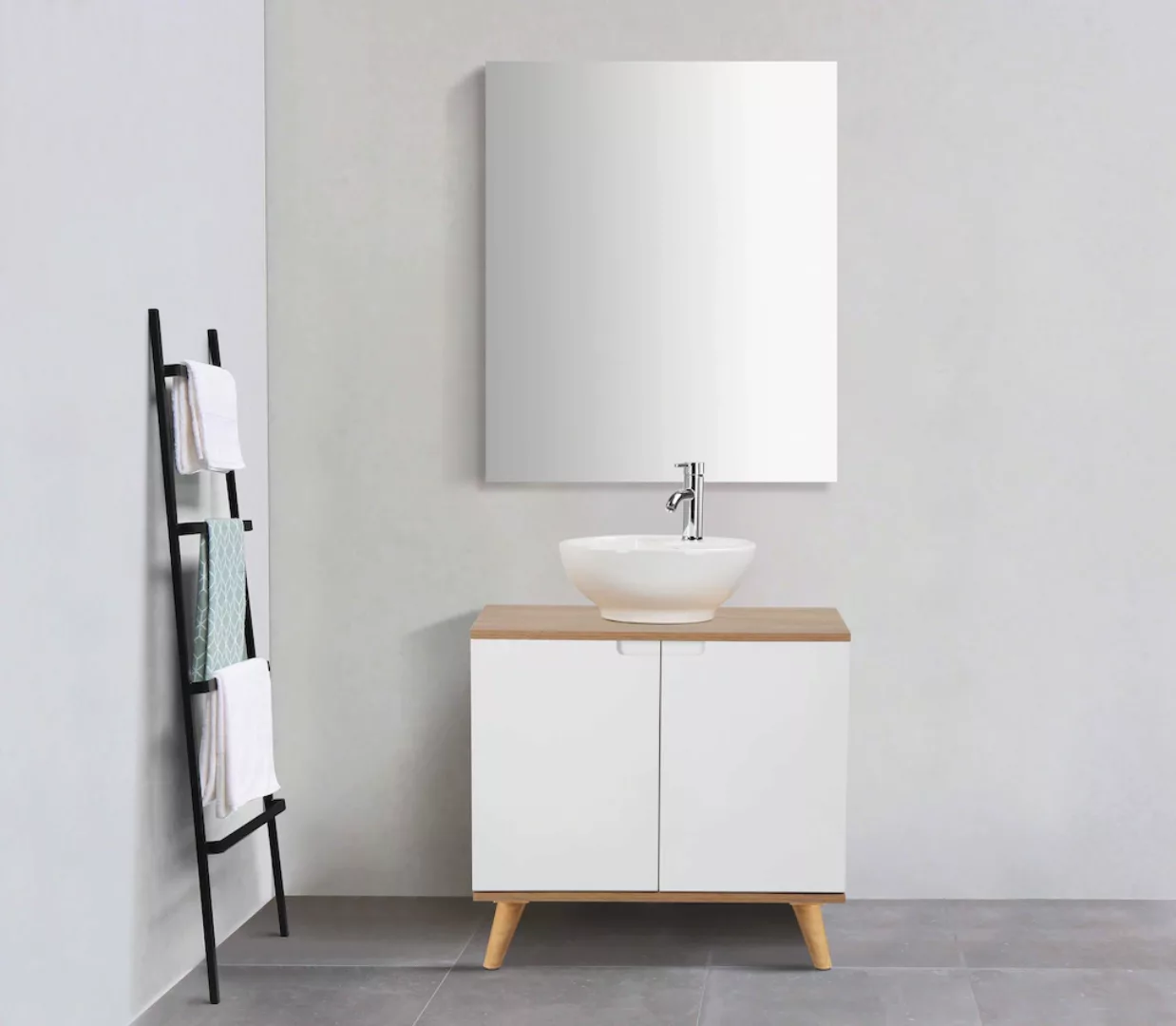 andas Badspiegel »Lund Badezimmerspiegel Spiegelschrank ohne LED Beleuchtun günstig online kaufen