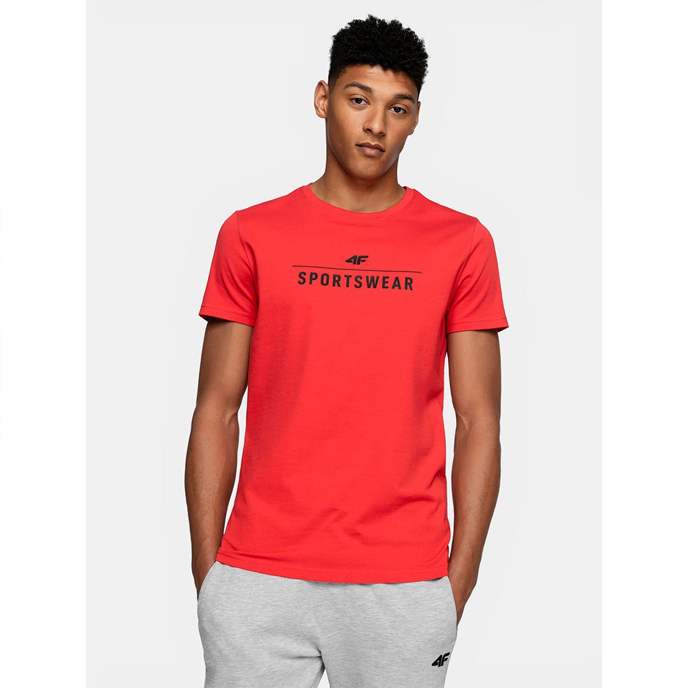 4f Kurzärmeliges T-shirt S Red günstig online kaufen