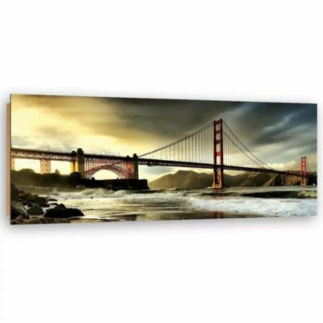 FEEBY® Kunst Brooklyn Bridge 2 Leinwandbilder bunt Gr. 120 x 40 günstig online kaufen