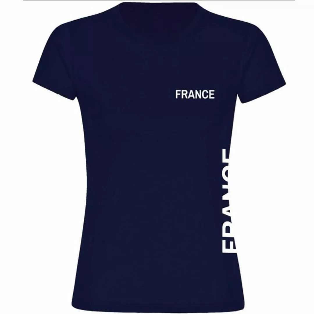 multifanshop T-Shirt Damen France - Brust & Seite - Frauen günstig online kaufen
