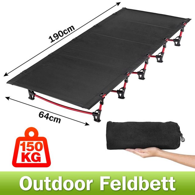 OSTWOLKE Campingliege Feldbett Outdoorbett klappbar Gästebett Reisebett Cam günstig online kaufen