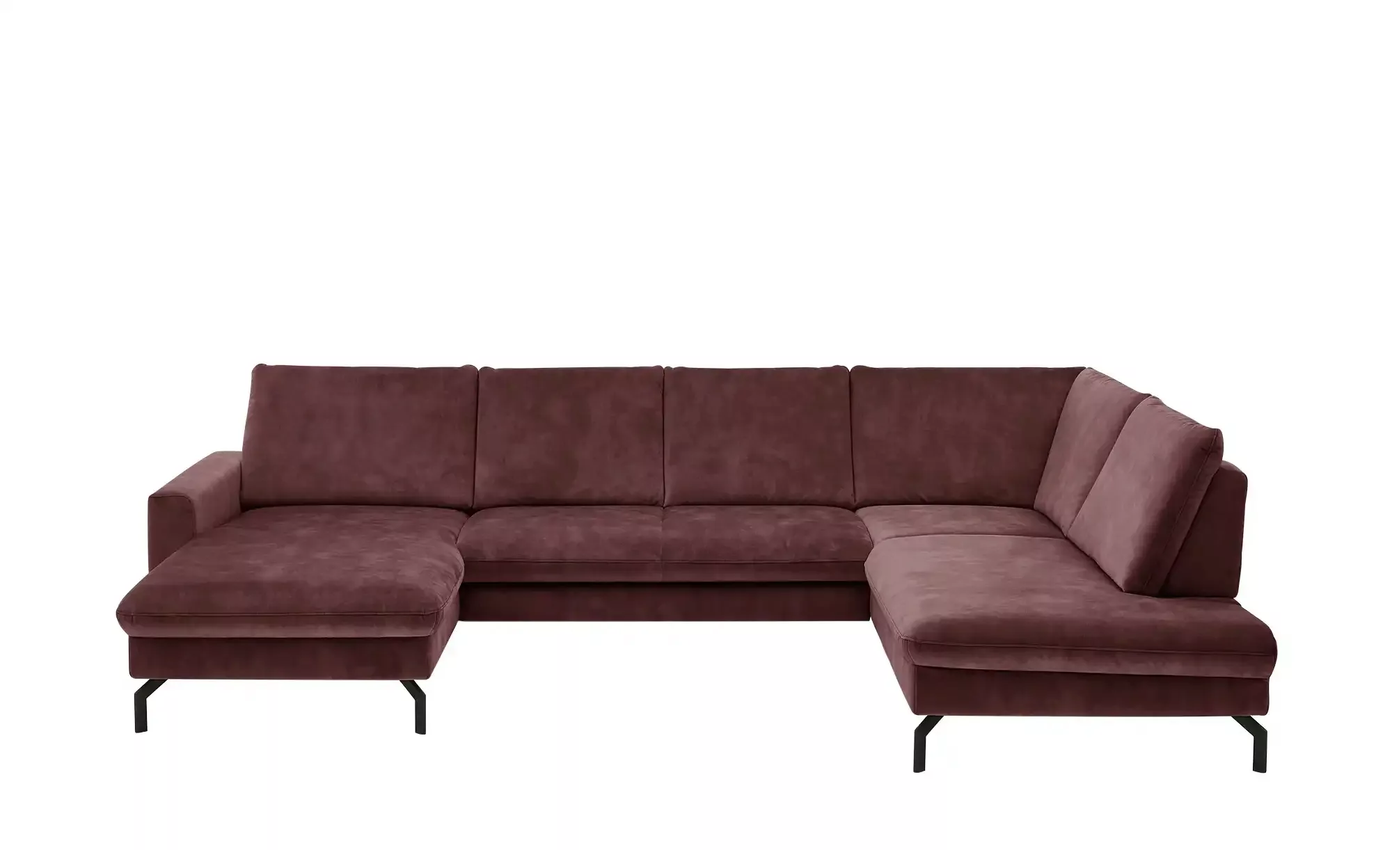 meinSofa Wohnlandschaft aus Mikrofaser Grace ¦ rot ¦ Maße (cm): B: 337 H: 8 günstig online kaufen