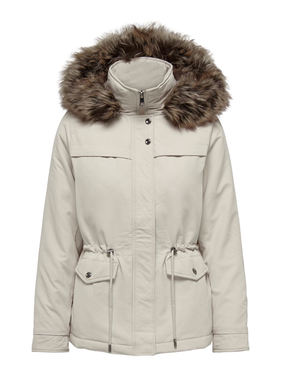 ONLY Kurz Parka Damen Beige günstig online kaufen