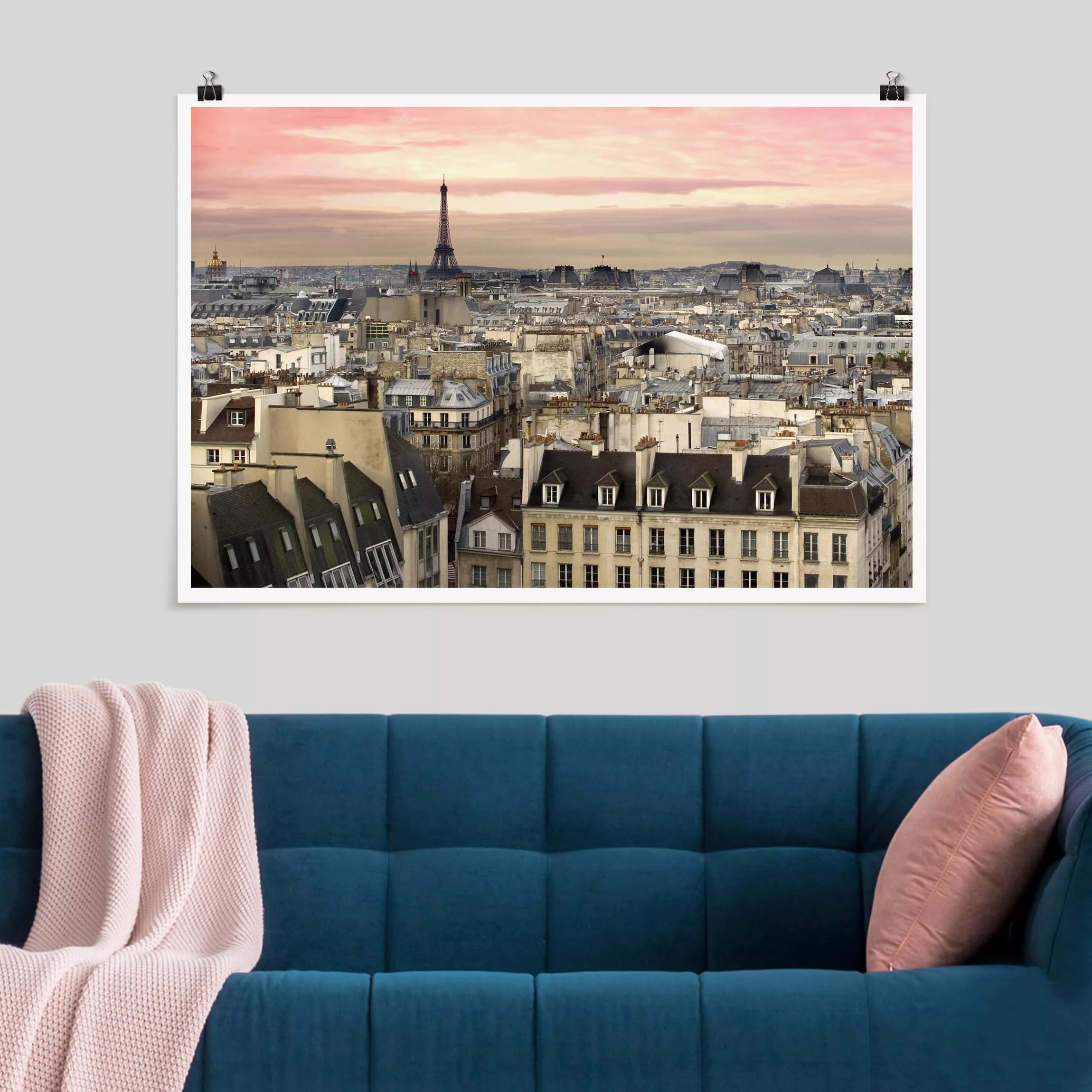 Poster Architektur & Skyline - Querformat Paris hautnah günstig online kaufen