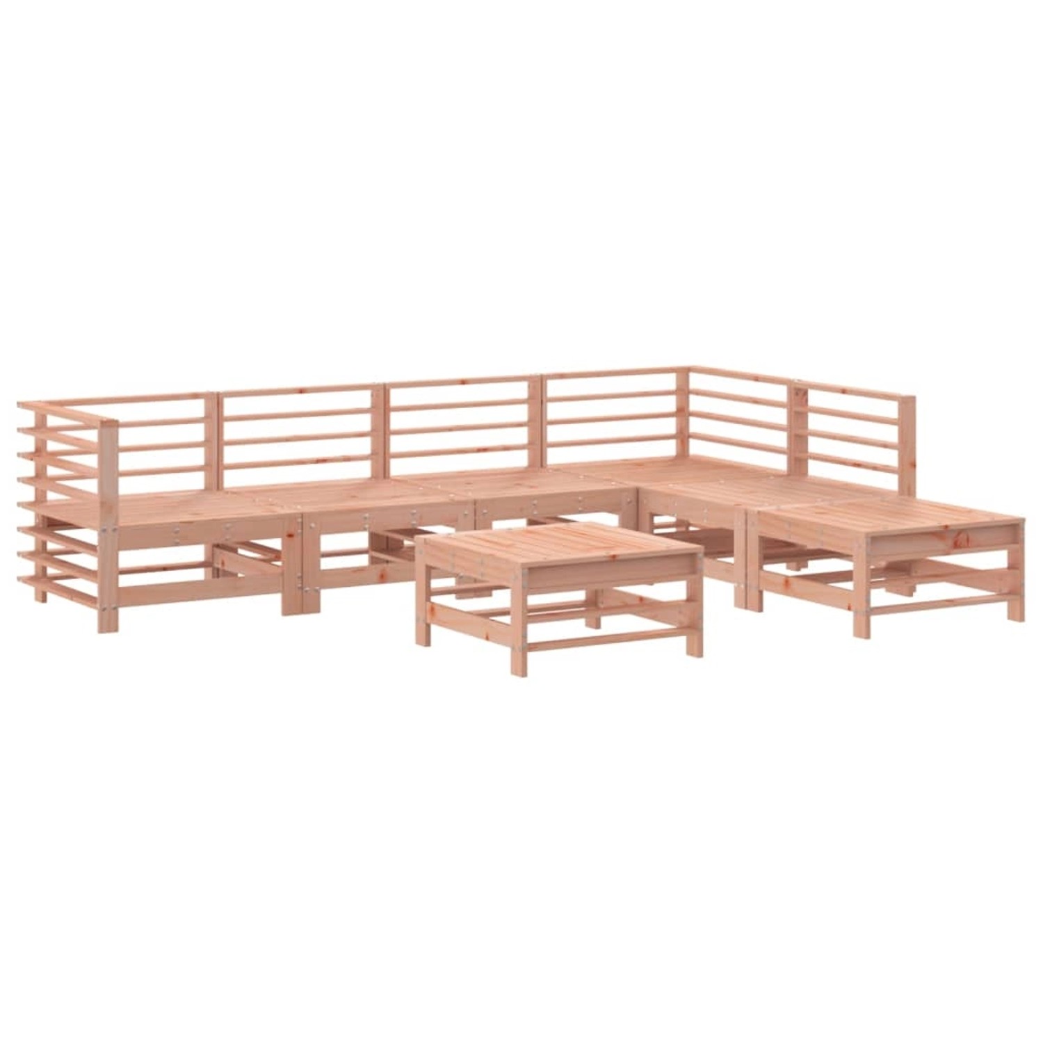 vidaXL 7-tlg Garten-Lounge-Set Massivholz Douglasie Modell 15 günstig online kaufen