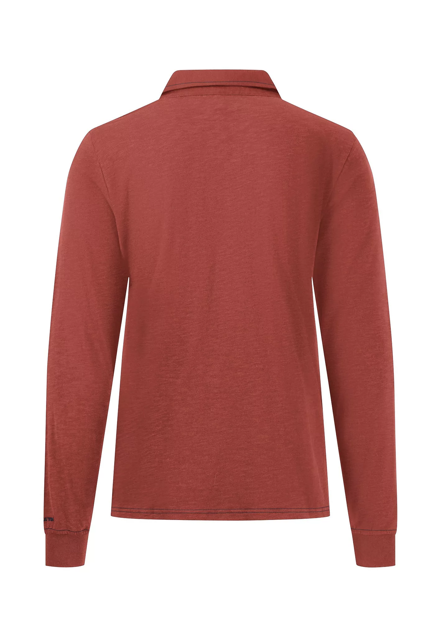FYNCH-HATTON Langarm-Poloshirt mit Markenlabel am Saum günstig online kaufen