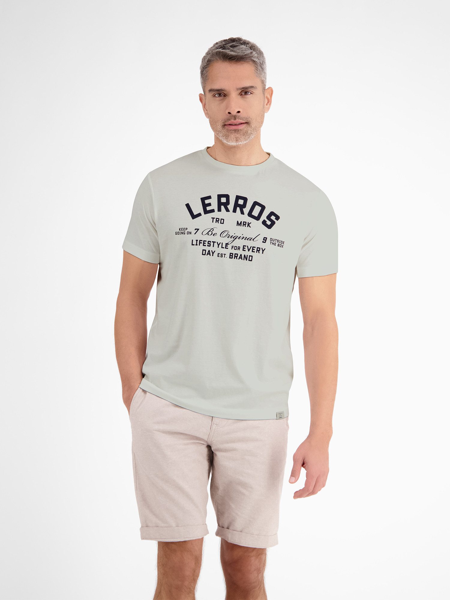 LERROS T-Shirt "LERROS Sommerliches T-Shirt mit Print" günstig online kaufen