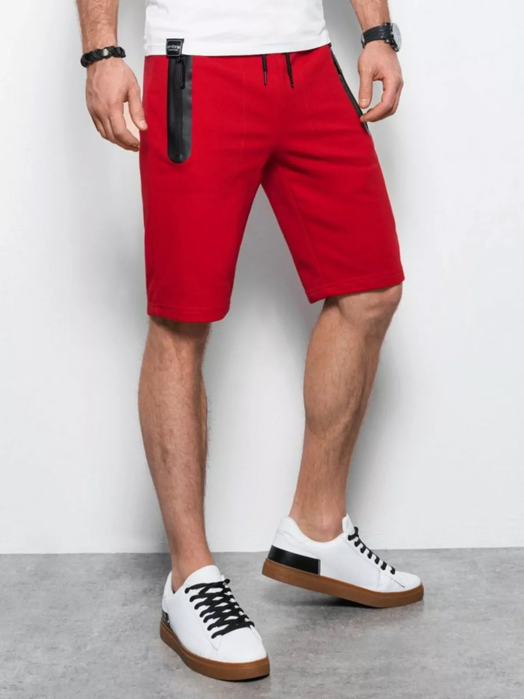 OMBRE Shorts Ombre Herren Sweatshorts - rot V2 W239 günstig online kaufen