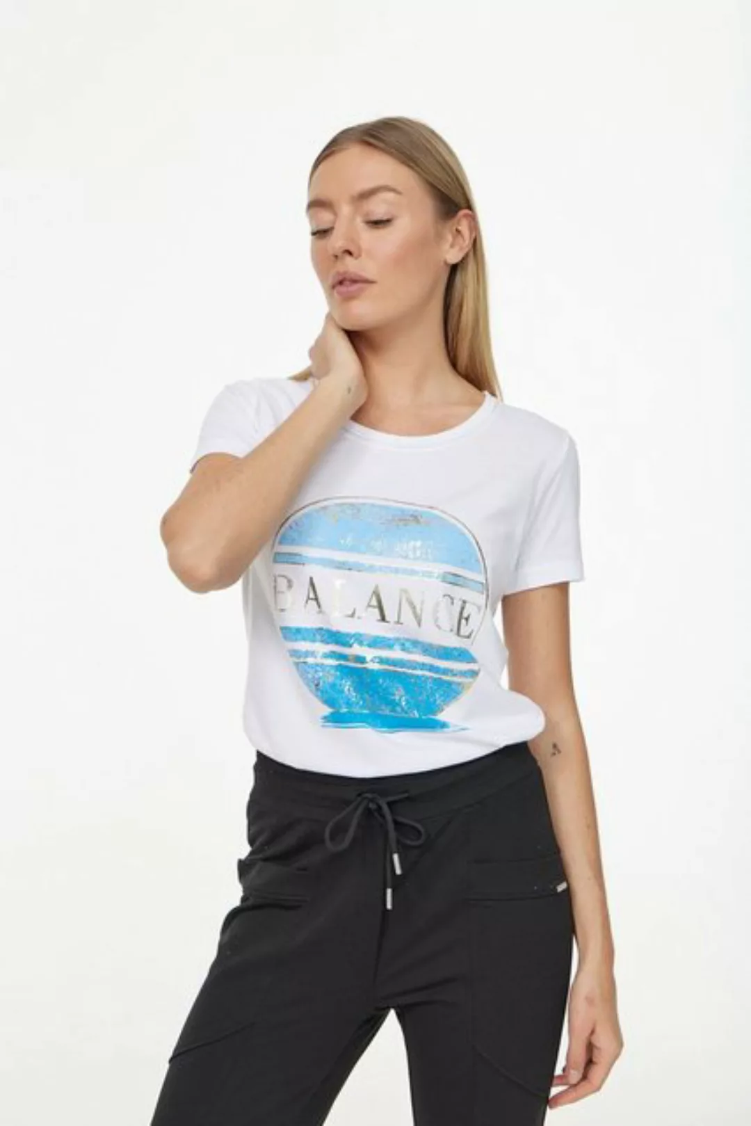 Decay T-Shirt mit schimmerndem Frontprint günstig online kaufen