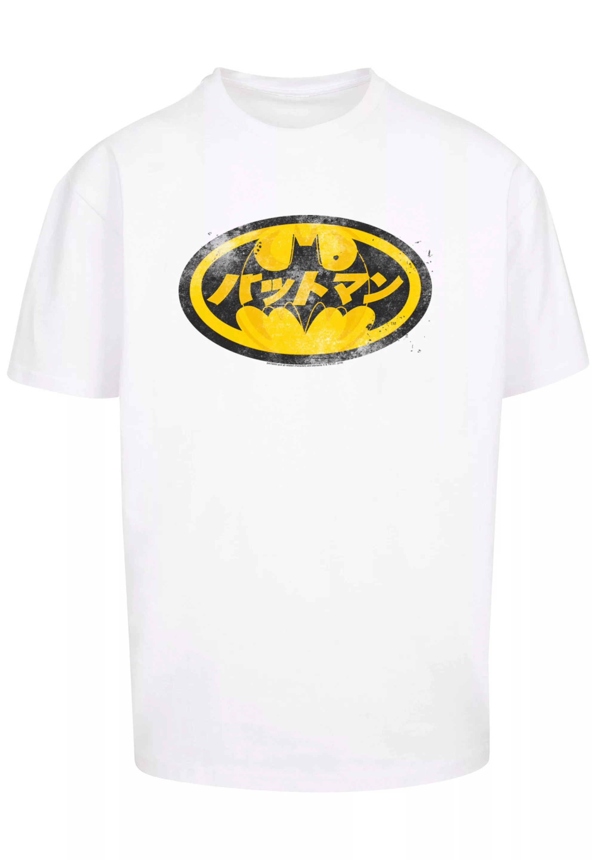 F4NT4STIC T-Shirt "DC Comics Batman Japanese Logo Yellow", Print günstig online kaufen