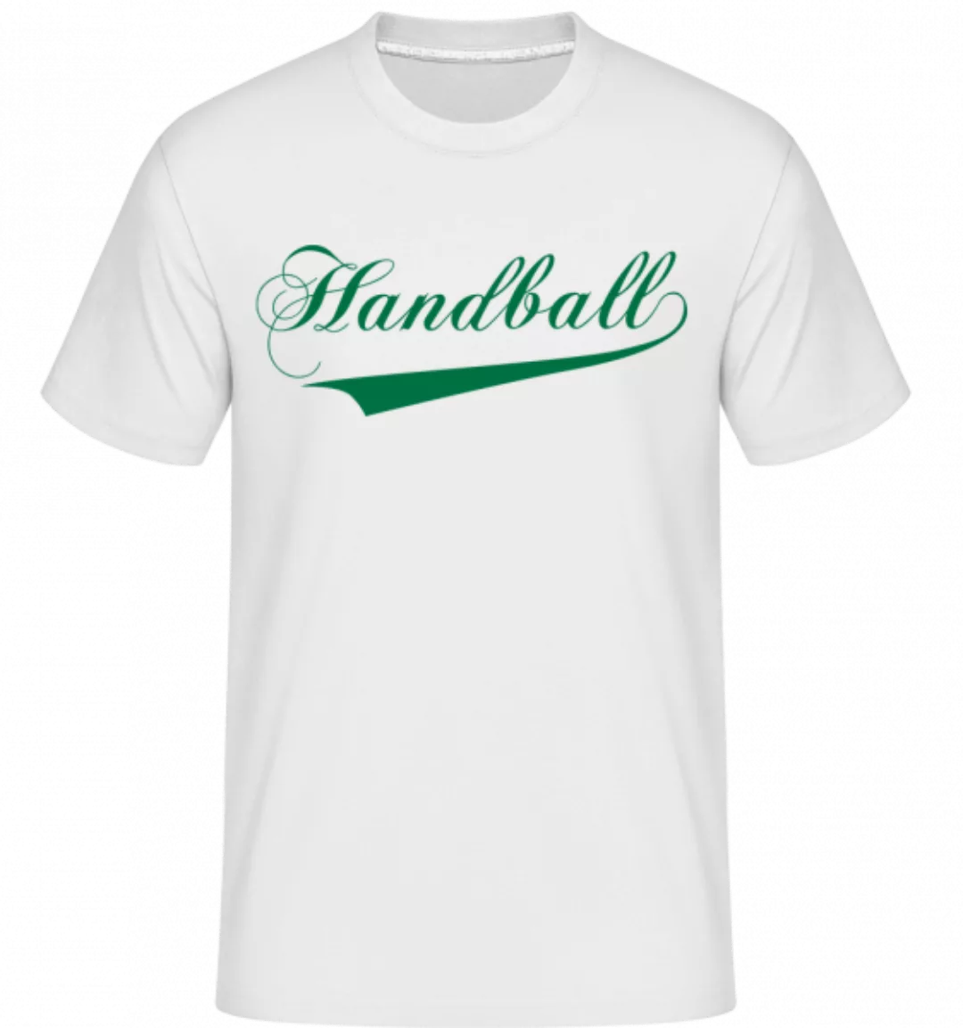 Handball Schriftzug · Shirtinator Männer T-Shirt günstig online kaufen