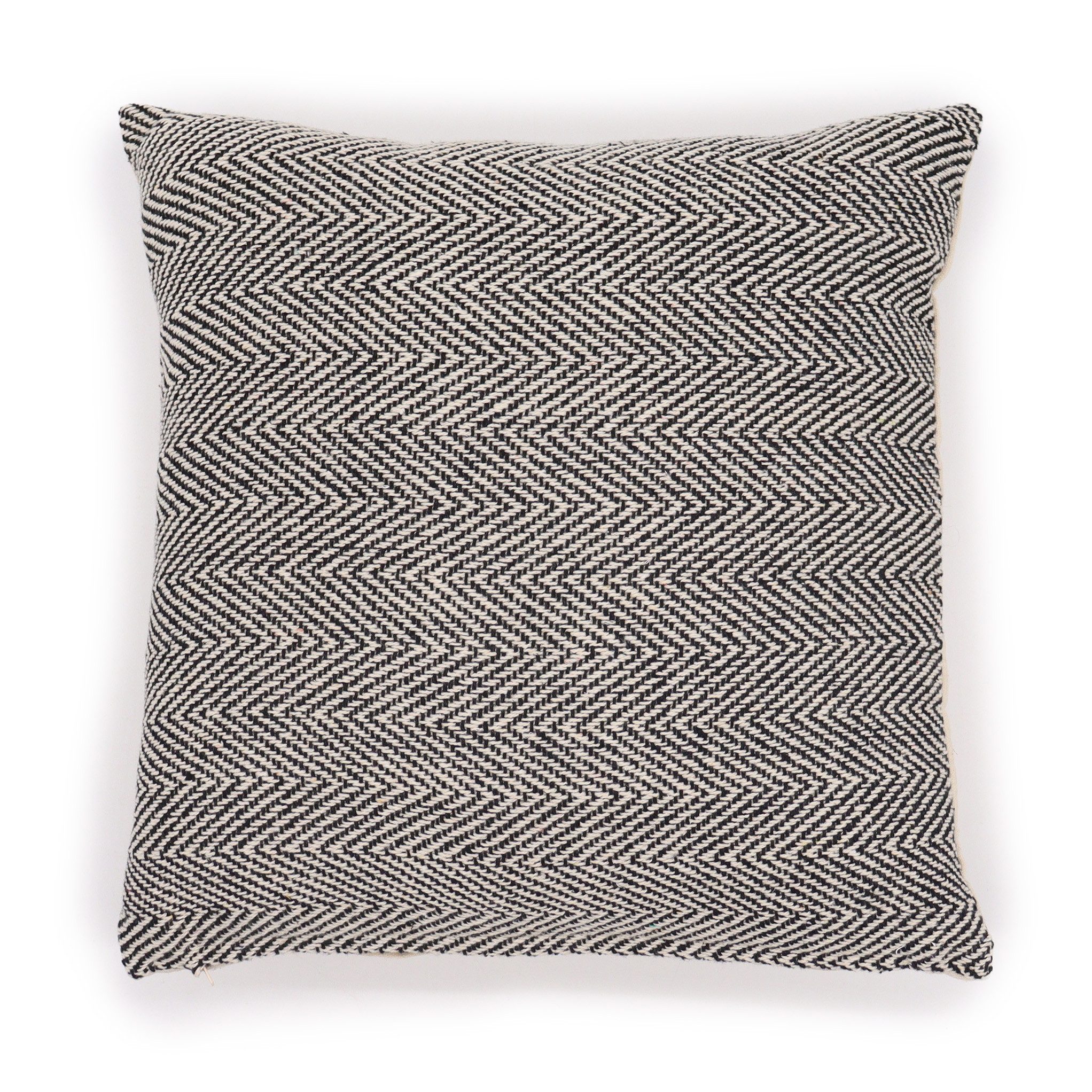 Bali-Homedecor Dekokissen Klassischer Kissenbezug - Fischgrätenmuster günstig online kaufen