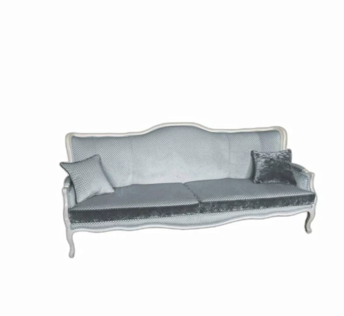 Xlmoebel Sofa Grau Sofa 3 Sitzer mit KIssen Modern Design, 1 Teile, Hergest günstig online kaufen