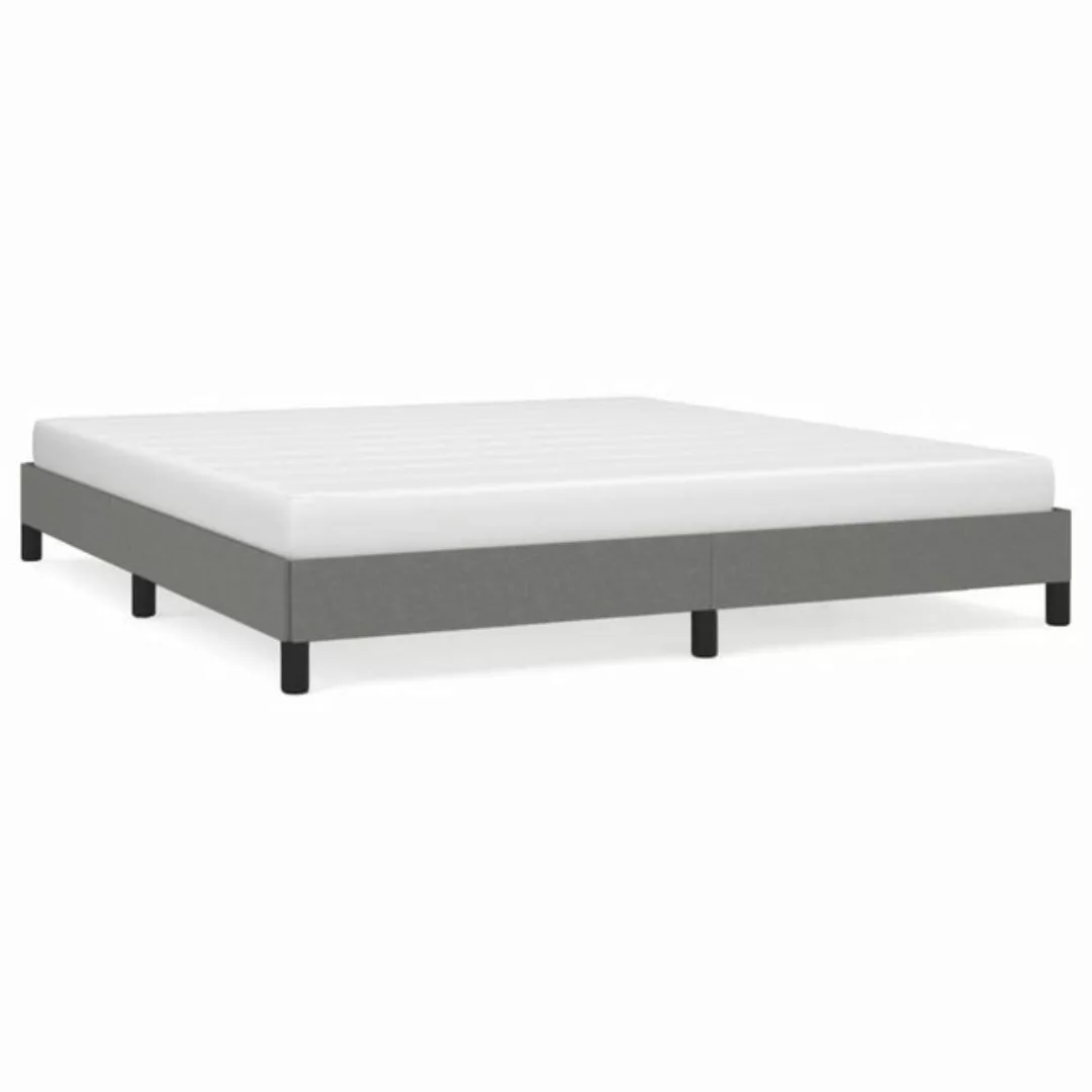 furnicato Bett Bettgestell Dunkelgrau 180×200 cm Stoff günstig online kaufen