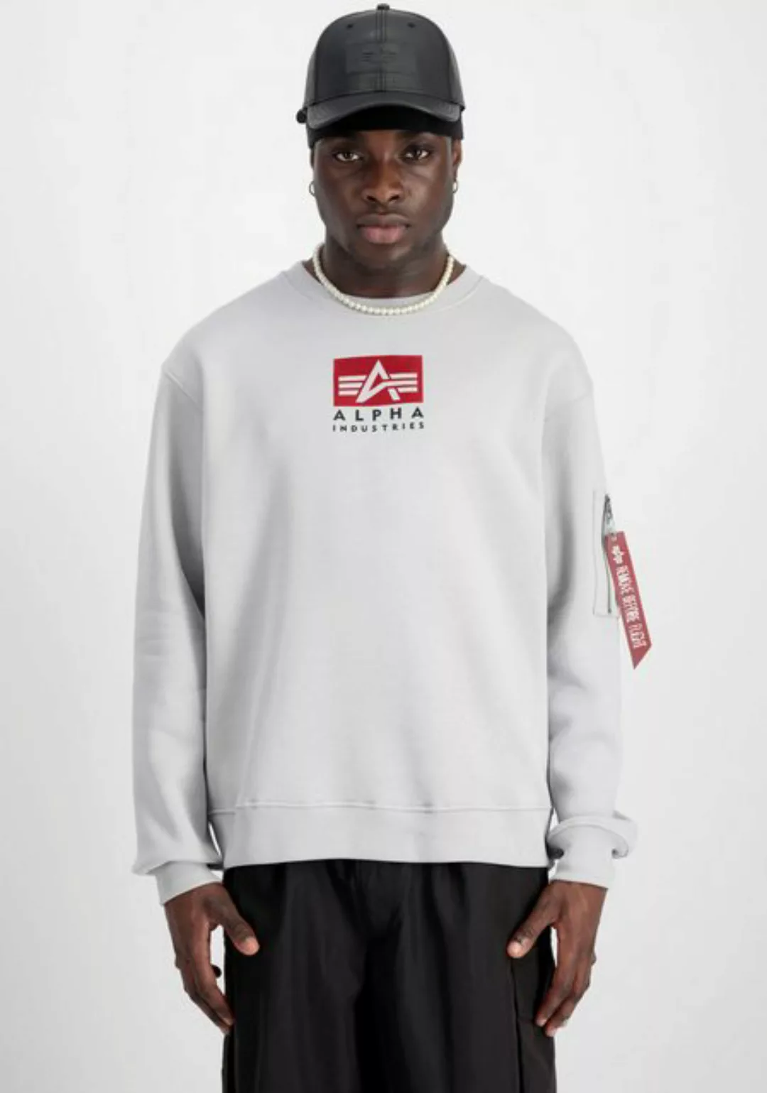 Alpha Industries Sweatshirt Satin Logo Sweater günstig online kaufen