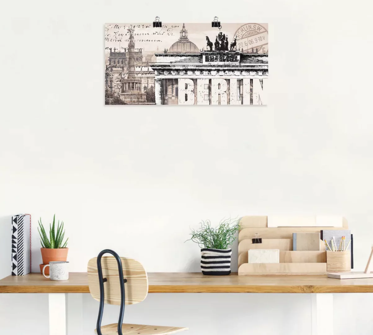 Artland Wandbild "Berlin II", Deutschland, (1 St.), als Leinwandbild, Poste günstig online kaufen