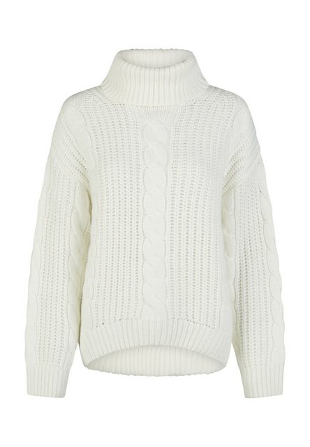 MARC AUREL Blusenshirt Rollkragenpullover mit Zopfmuster offwhite günstig online kaufen