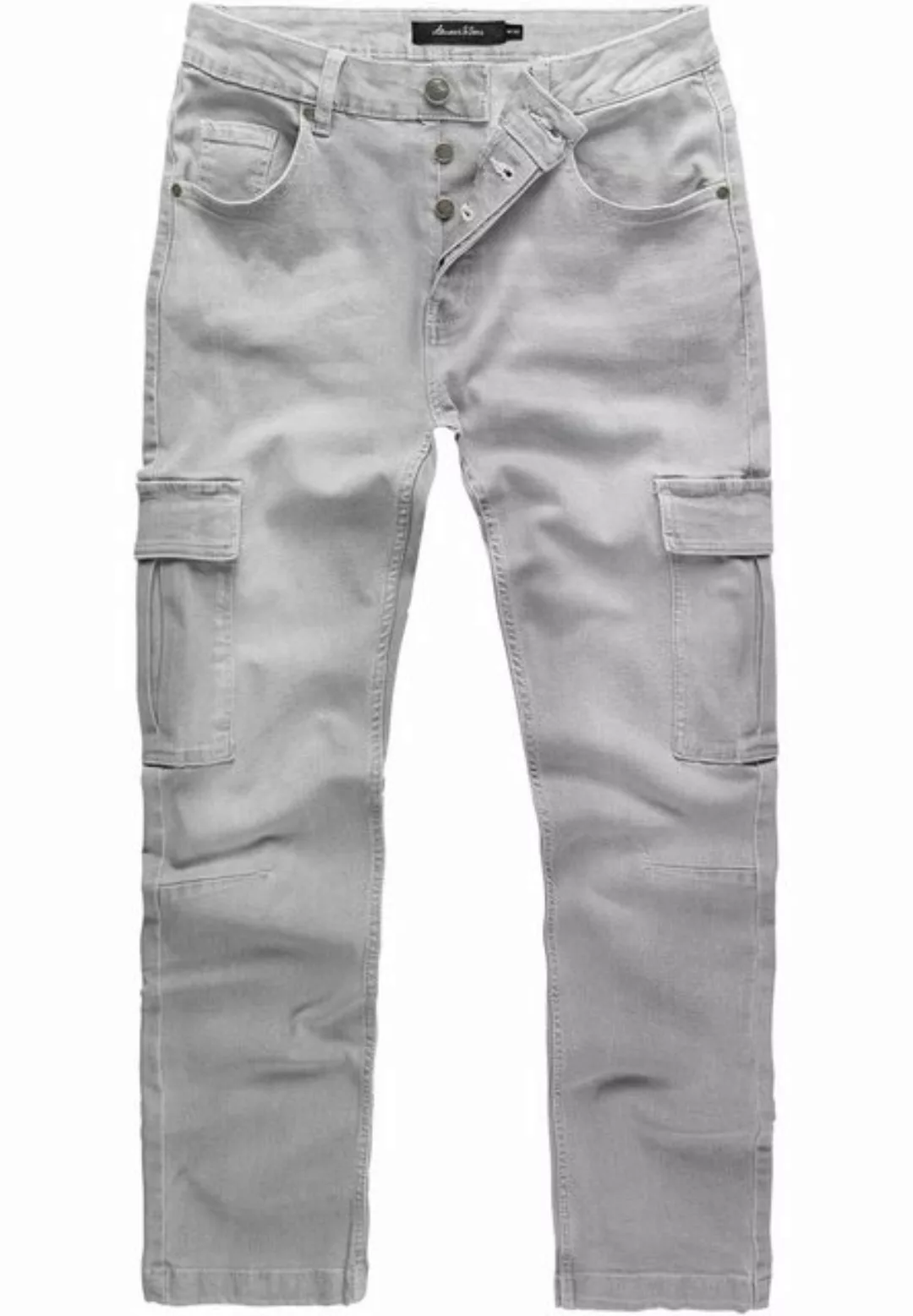 Amaci&Sons Straight-Jeans MIAMI Regular Slim Cargo Jeans günstig online kaufen