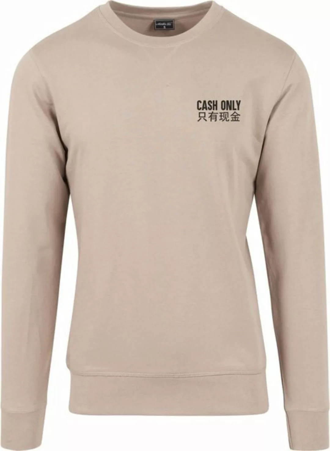 MisterTee Kapuzenpullover Herren Cash Only Crewneck (1-tlg) günstig online kaufen