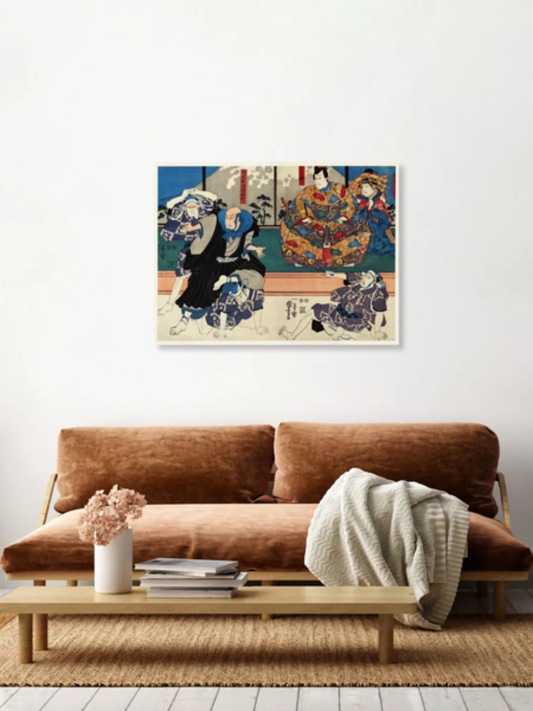 Poster / Leinwandbild - Utagawa Kuniyoshi: Sato Norikiyo Nyudo Saigo Yoshin günstig online kaufen