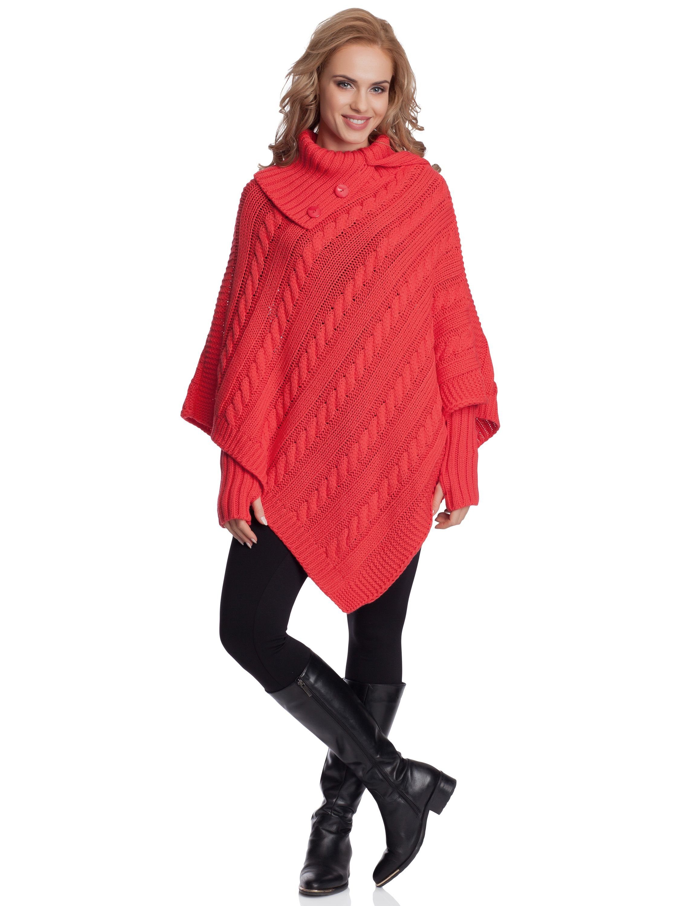 Merry Style Strickponcho Damen Poncho N4293 günstig online kaufen