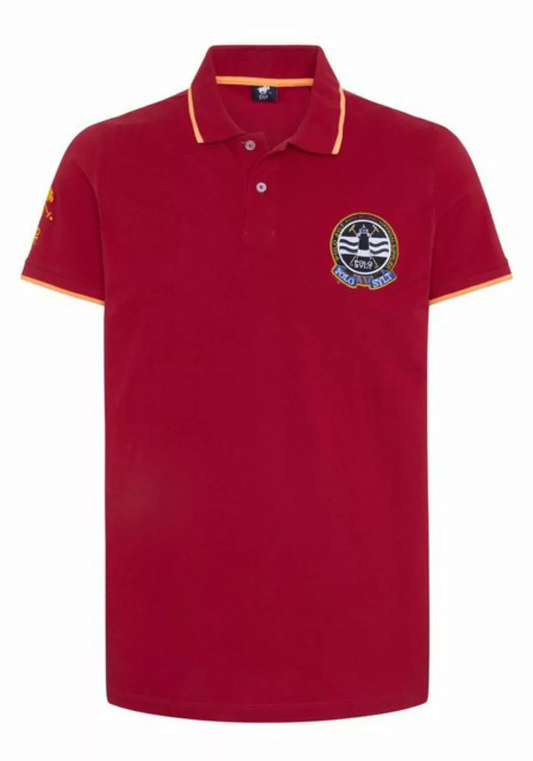 Polo Sylt Poloshirt mit Logo-Akzenten günstig online kaufen