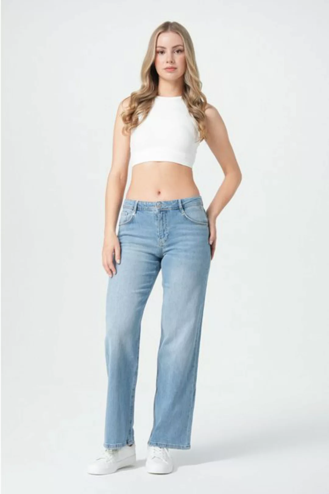 Miracle of Denim 5-Pocket-Jeans Nicola Wide Leg (1-tlg) günstig online kaufen