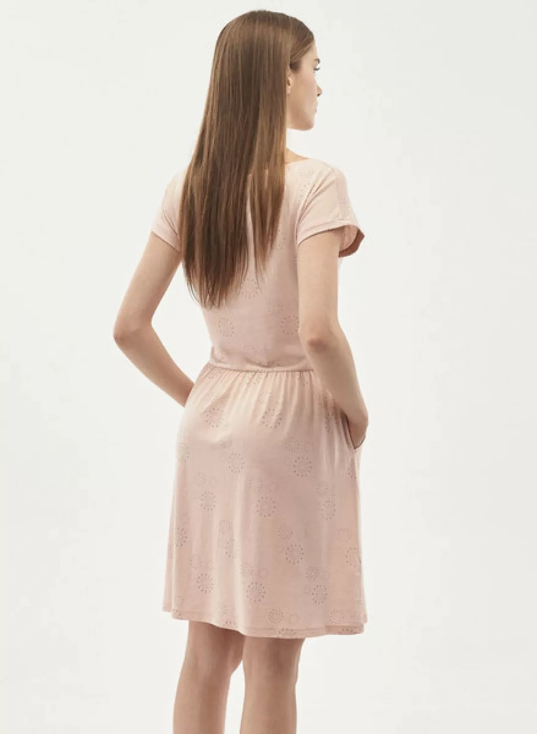 Kleid Aus Tencel-mix Mit Allover-print günstig online kaufen