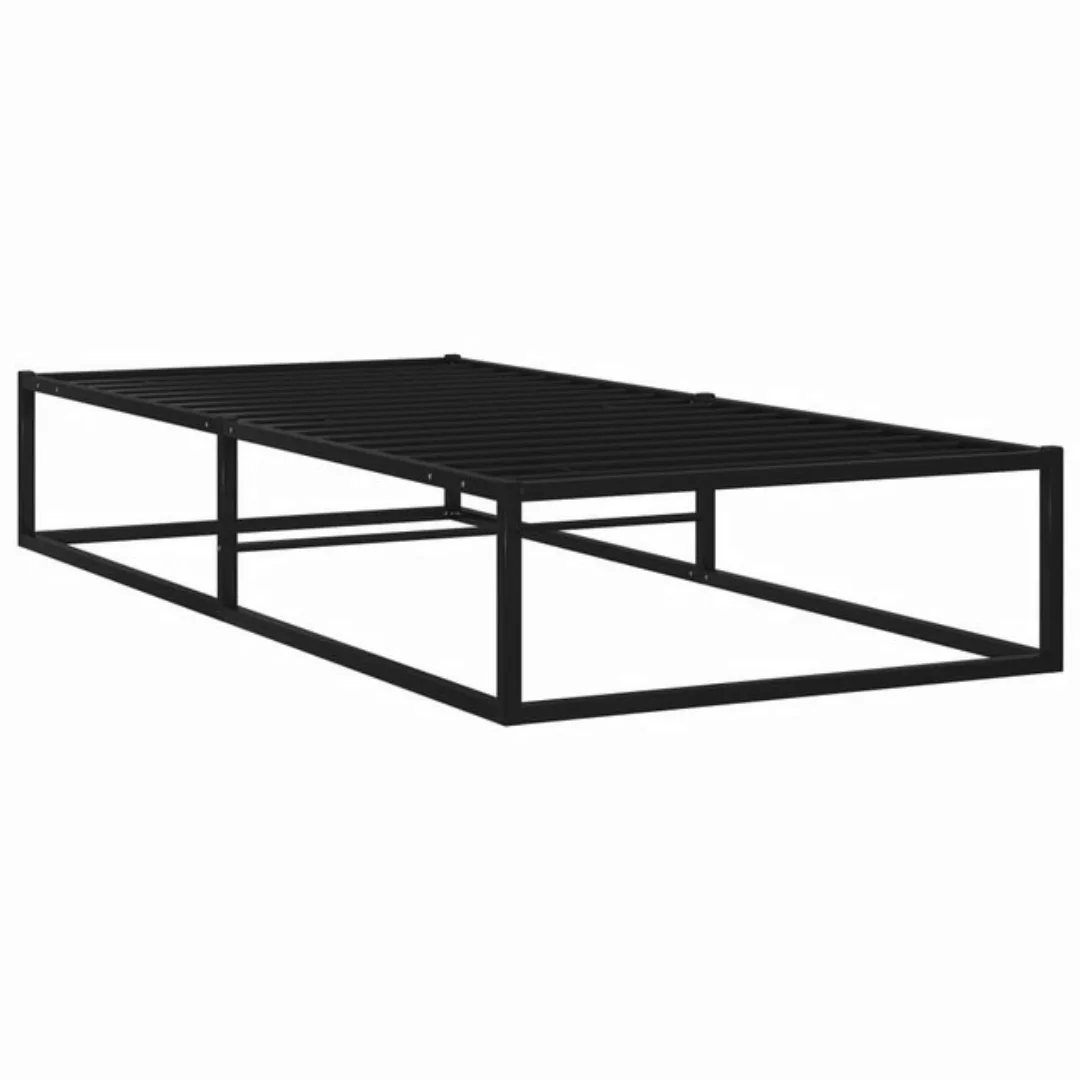 Bettgestell Schwarz Metall 90x200 Cm günstig online kaufen