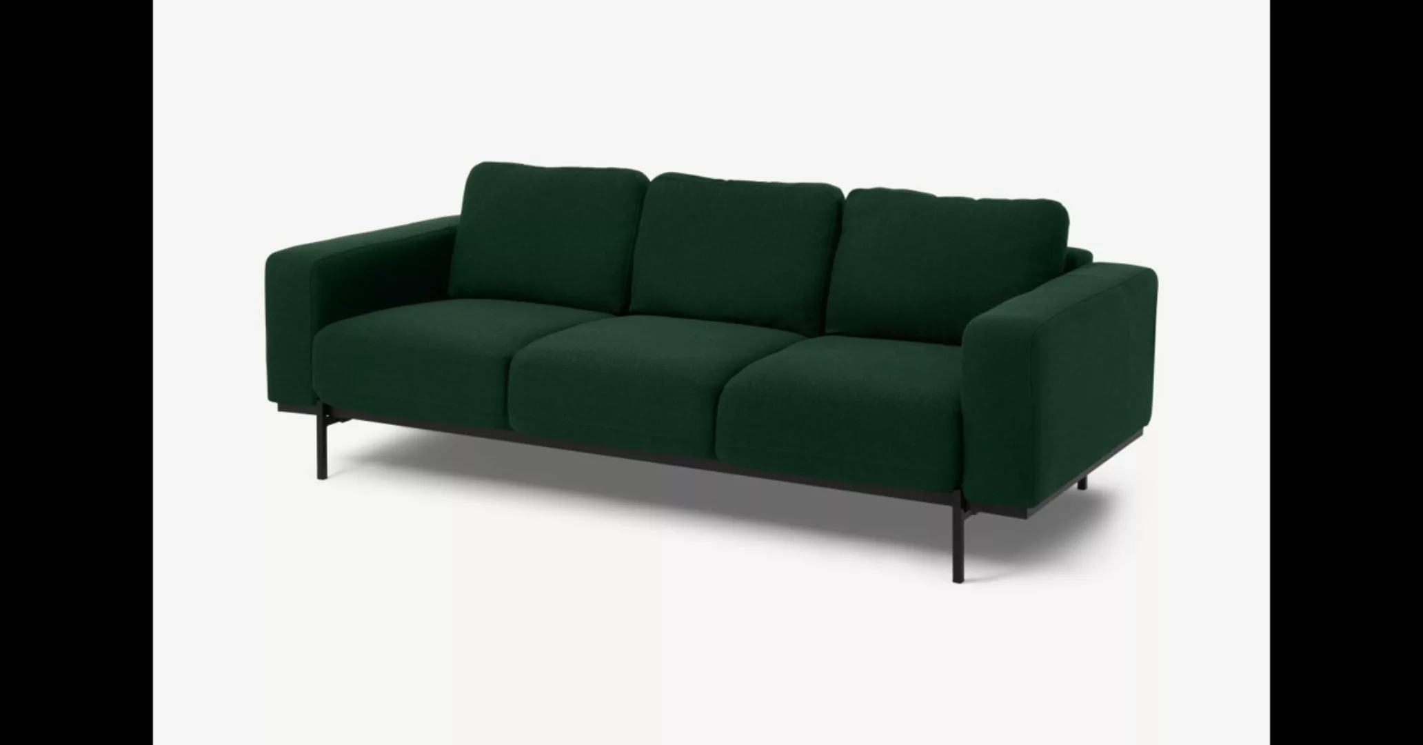Jarrod 3-Sitzer Sofa, Waldgruen - MADE.com günstig online kaufen