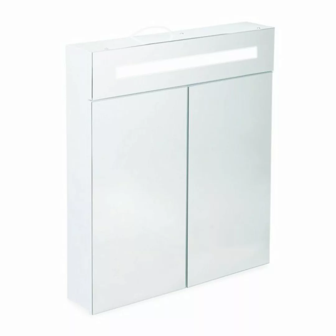 relaxdays LED Spiegelschrank mit 2 Türen weiß günstig online kaufen