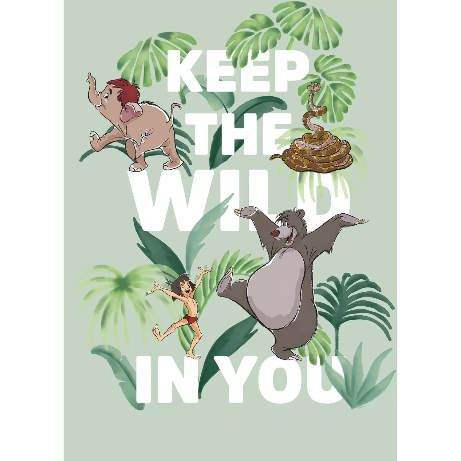 Komar Bild "Jungle Book Keep the Wild", Disney, (1 St.), Wandbild zur Dekor günstig online kaufen