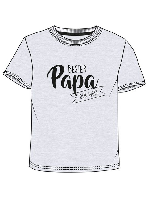 United Labels® T-Shirt Bester Papa der Welt T-Shirt Vater Vatertag Kurzarm günstig online kaufen