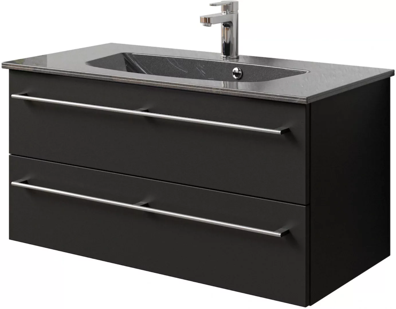 Saphir Waschtisch "Serie 6025 Mineralmarmor-Waschtisch mit Unterschrank, 11 günstig online kaufen