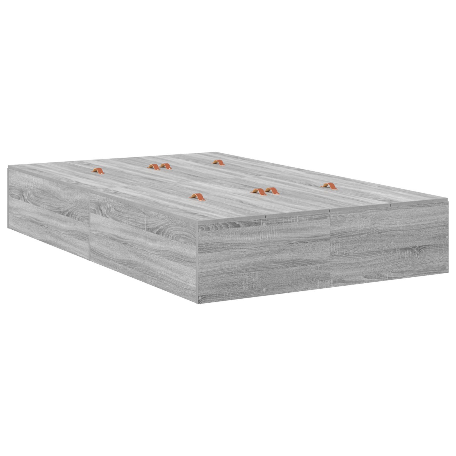 vidaXL Bett Stauraumbett Grau Sonoma 120 günstig online kaufen