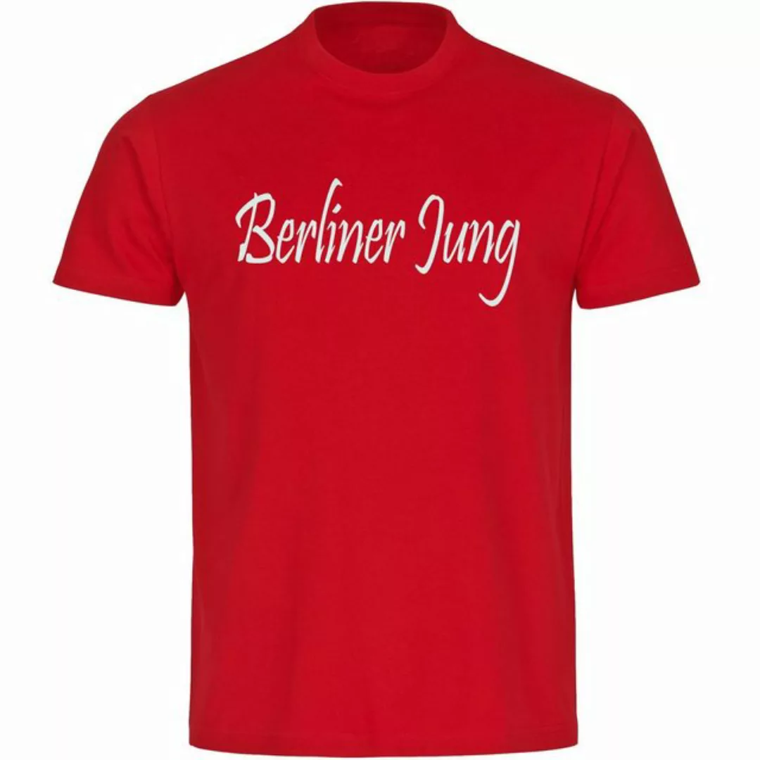 multifanshop T-Shirt Herren Berlin rot - Berliner Jung - Männer günstig online kaufen