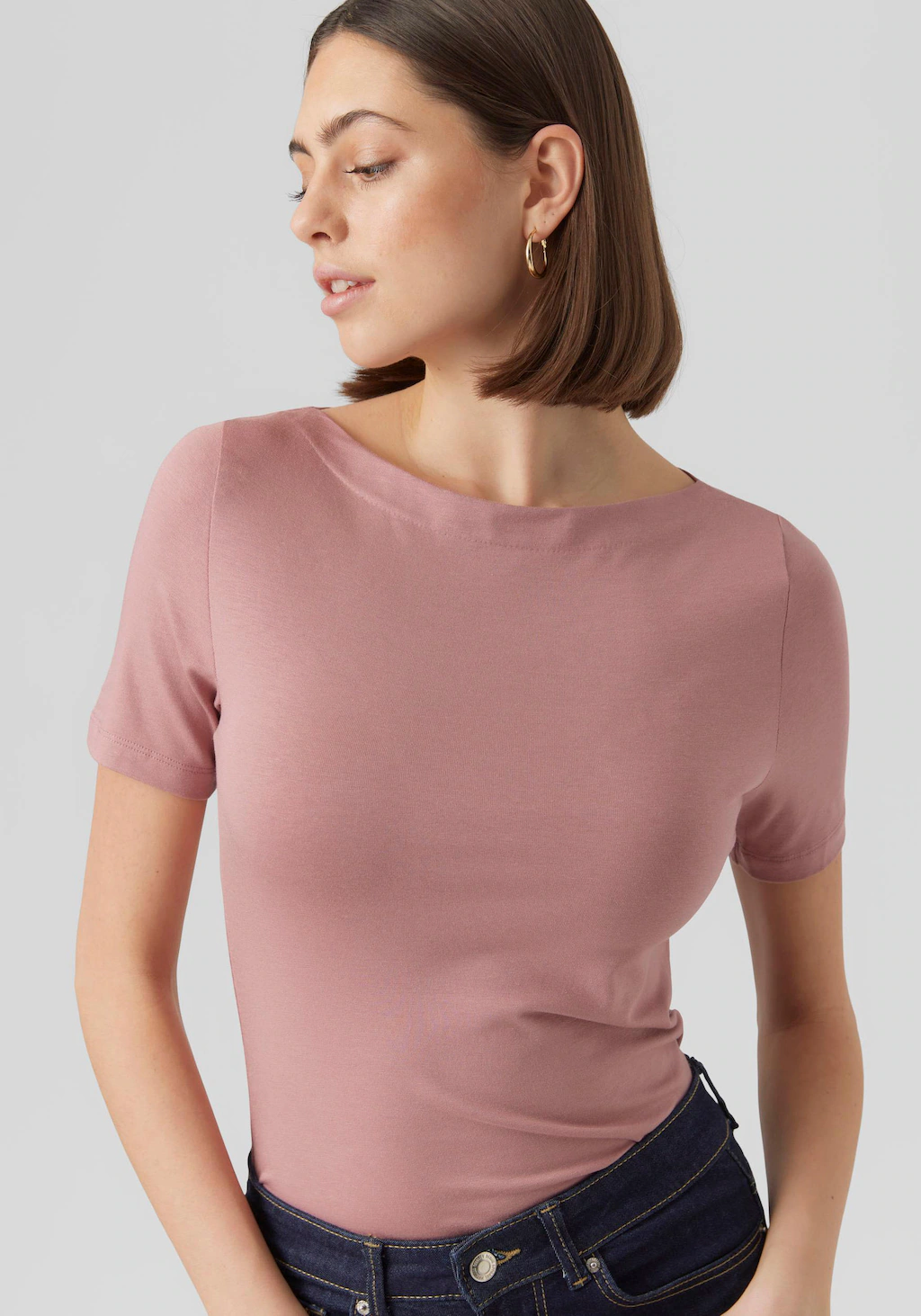 Vero Moda Kurzarmshirt "VMPANDA MODAL S/S TOP NOOS" günstig online kaufen