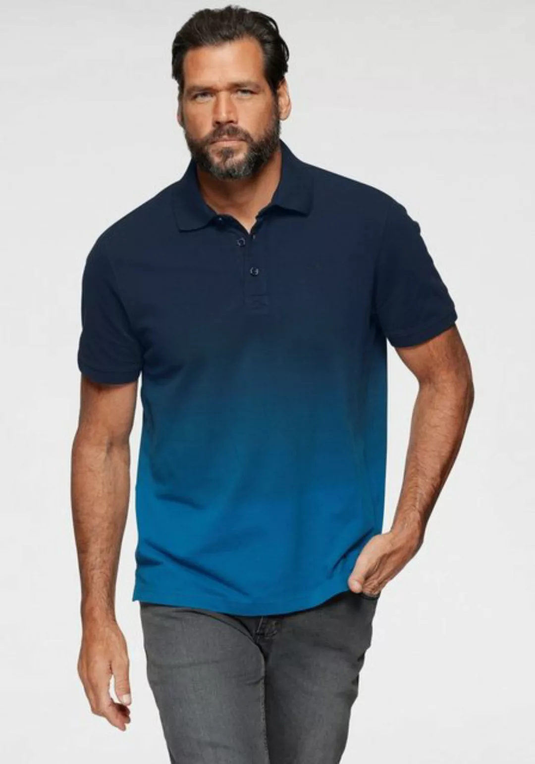 Mans World Poloshirt, Kurzarm, mit Polokragen, aus Piqué-Stoff, mit stilvol günstig online kaufen