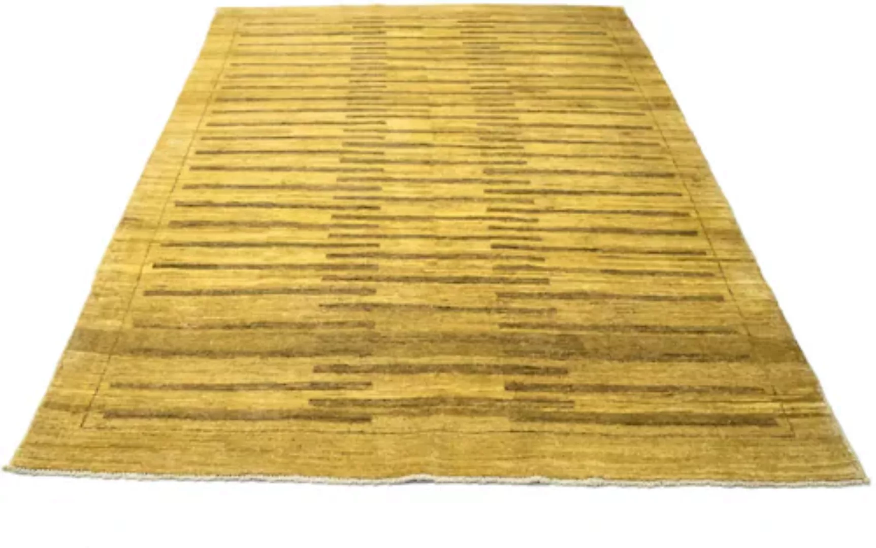 morgenland Wollteppich »Ziegler Modern Teppich handgeknüpft gelb«, rechteck günstig online kaufen