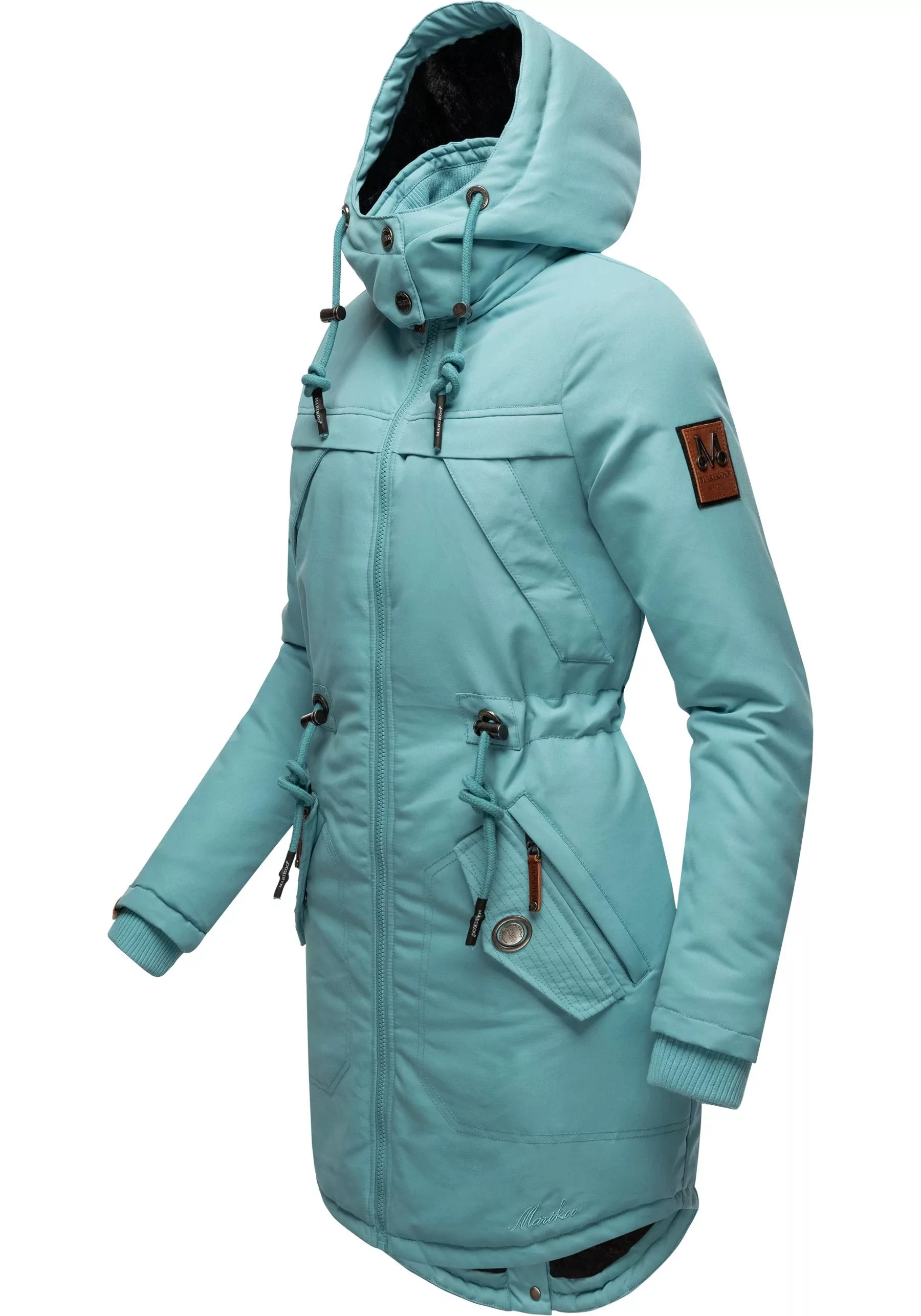 Marikoo Wintermantel "Kamii", sportlicher Damen Winterparka mit abnehmb. Ka günstig online kaufen